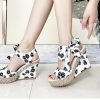 Women’s Daisy Bowknot Design Platform Wedge SandalsSandalsmainimage4Women-Sandals-Dot-Bowknot-Design-Platform-Wedge-Female-Casual-High-Increas-Shoes-Ladies-Fashion-Ankle-Strap