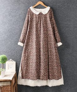 Vintage Japanese style Lace Cotton DressDressesred