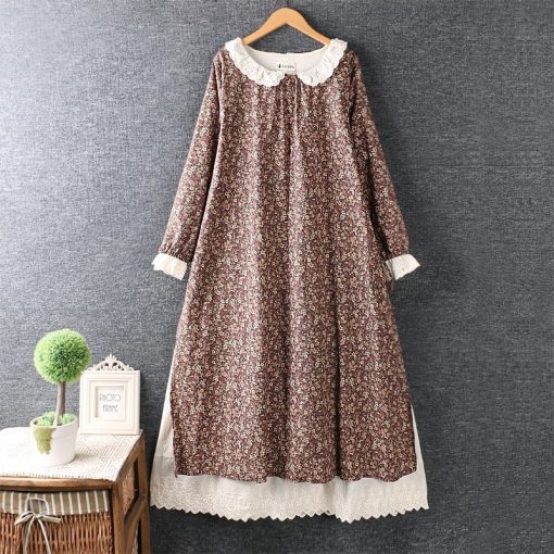 Vintage Japanese style Lace Cotton DressDressesred