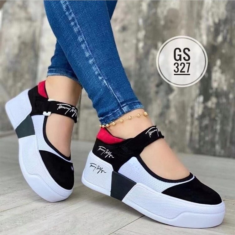 Round Toe Platform Women’s Vulcanize Shoes – Miggon