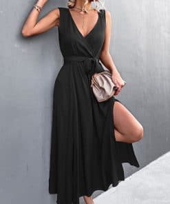 Summer Sleeveless Maxi Dress Elegant Long DressDressesvariantimage02022-Summer-Sleeveless-Maxi-Dress-Women-Elegant-Long-Party-Dress-Ladies-V-Neck-Floor-Length-Dress
