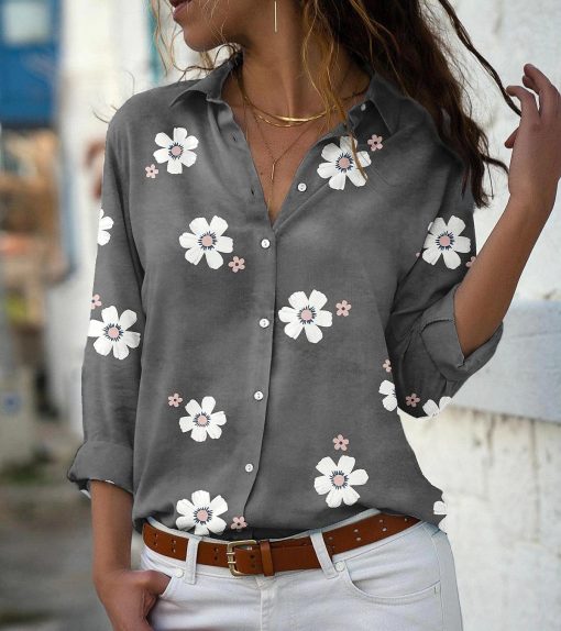 Fashion Turn-down Collar Floral Print ShirtsTopsvariantimage0Floral-Print-Women-Shirts-And-Blouses-2022-Spring-Fashion-Turn-down-Collar-Long-Sleeve-Office-Lady