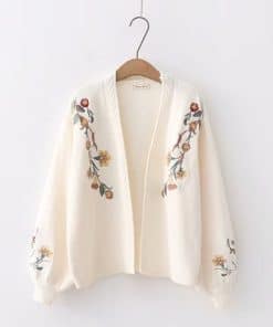 Women Knitted Fashion Cardigan SweatersTopsvariantimage0Gagaok-Women-Knitted-Fashion-Cardigan-Spring-Autumn-V-Neck-Lantern-Sleeve-Embroidery-Floral-Thick-Loose-Harajuku