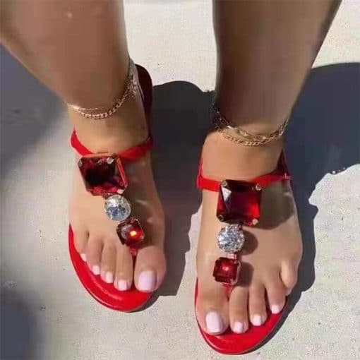 Roman Crystal Flip Flops SandalsSandalsvariantimage0Sandals-Women-Slippers-2022-New-Summer-Open-Toe-Shoes-Roman-Crystal-Fashion-Dress-Slides-Beach-Clip