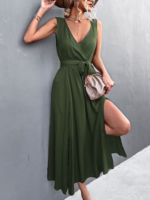Summer Sleeveless Maxi Dress Elegant Long DressDressesvariantimage12022-Summer-Sleeveless-Maxi-Dress-Women-Elegant-Long-Party-Dress-Ladies-V-Neck-Floor-Length-Dress