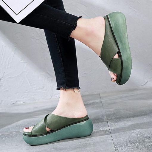 Women’s Thick Bottom Platform Chunky Sandals-Slippers – Miggon
