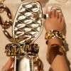 New Women’s Flat Chain Trendy SlippersSandalsvariantimage22022-New-Women-Flats-Shoes-Summer-Autumn-Chain-Sandals-Designer-Sweet-Slipper-Dress-Flip-Flops-Open