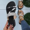 New Women’s Fashion Gold Silver Patent Leather Flat SandalsSandalsvariantimage22022-Summer-New-Women-s-Fashion-Gold-Silver-Patent-Leather-Flat-Heel-Sandals-Bling-Rhinestone-Narrow