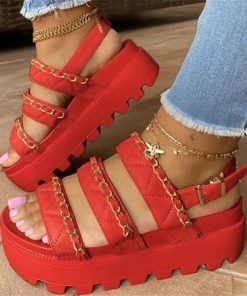New Women’s Chain Fashion Casual SandalsSandalsvariantimage2Women-s-Sandals-2021-New-Women-High-Heels-Summer-Wedge-Platform-Women-Shoes-Fashion-Chain-Casual