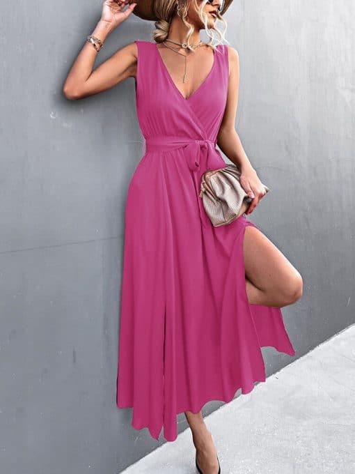 Summer Sleeveless Maxi Dress Elegant Long DressDressesvariantimage32022-Summer-Sleeveless-Maxi-Dress-Women-Elegant-Long-Party-Dress-Ladies-V-Neck-Floor-Length-Dress