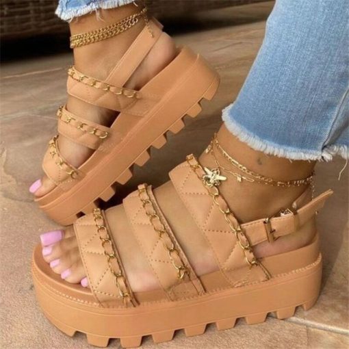 New Women’s Chain Fashion Casual SandalsSandalsvariantimage3Women-s-Sandals-2021-New-Women-High-Heels-Summer-Wedge-Platform-Women-Shoes-Fashion-Chain-Casual