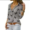 Butterfly Print Blouses ShirtsTops5XL-Button-Up-Shirt-Women-Oversize-Ladies-Tops-Long-Sleeve-Blouse-Elegant-Green-V-Neck-Chiffon.jpg_640x640