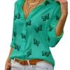 Butterfly Print Blouses ShirtsTops5XL-Button-Up-Shirt-Women-Oversize-Ladies-Tops-Long-Sleeve-Blouse-Elegant-Green-V-Neck-Chiffon.jpg_Q90.jpg_