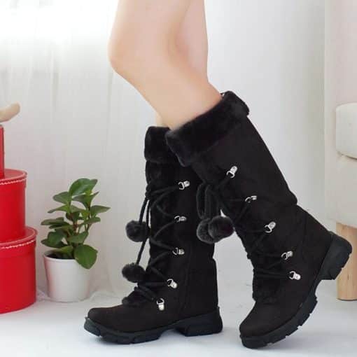 Women’s Fur Snow Winter Boots – Miggon