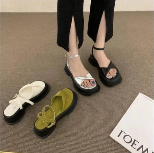 New French Fashion Summer Mid-Heel SandalsSandalsFrench-High-heeled-Niche-Fairy-Shoes-2022-NEW-Fashion-New-Summer-Mid-heel-Yellow-Thick-heeled.jpg_Q90.jpg_