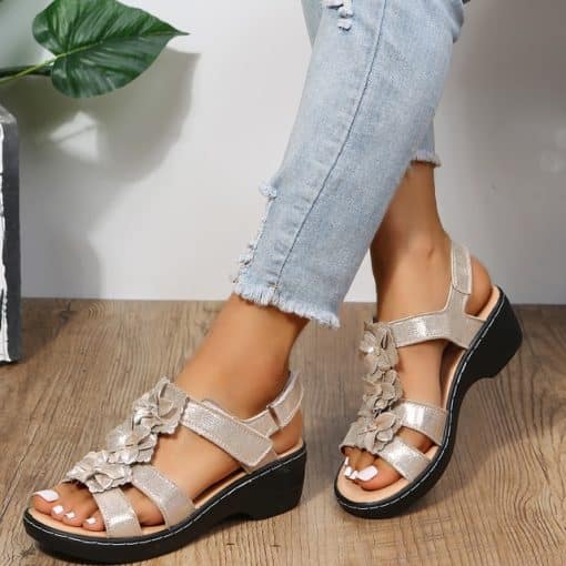 New Women’s Casual Comfy SandalsSandalsSummer-New-Women-Sandals-Fashion-Ladies-Solid-Color-Peep-Toe-Hook-Loop-Wedge-Flower-Shoes-Outdoor.jpg_640x640