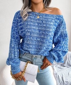 New Women Fall Winter Fashion Off Shoulder Knitted Loose SweatersTopsmainimage02022-New-Women-Fall-Winter-Fashion-Colorful-Twist-Long-Sleeve-Off-Shoulder-Knit-Loose-Sweater-For