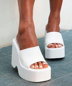 Summer Black White Chunky Leisure Platform Wedge SandalsSandalsmainimage0Big-Size-Summer-Black-White-Chunky-Heeled-Mules-Leisure-Platform-Wedges-Sandals-Shoes-For-Women-2022