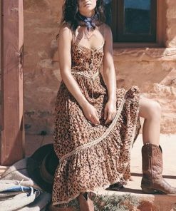 Boho Leopard Print Strap Long DressDressesmainimage0Boho-Leopard-Print-Strap-Long-Dresses-Women-Lace-Patchwork-Sashes-Ladies-Sexy-Summer-Maxi-Party-Wear