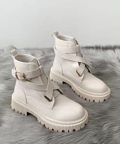 Women’s High Quality Chunky Heel Comfort BootsBootsmainimage0Fashion-New-Shoes-Women-Boots-2021-Autumn-Winter-All-match-Comfort-Boots-Women-High-Quality-Pu