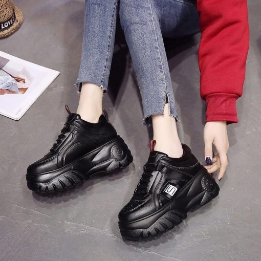 New Fashion Women’s High Platform SneakersFlatsmainimage0New-2021-Fashion-Woman-High-Platform-Sneakers-Spring-Female-Shoes-Black-White-Sneakers-Breathable-Casual-Zapatos