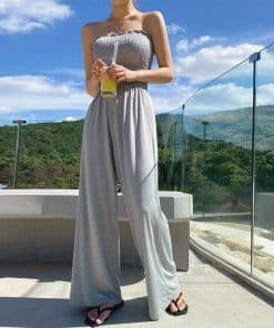 Off Shoulder Removable Strap Tube One-Piece Rompers JumpsuitsSwimwearsmainimage0Off-Shoulder-Removable-Strap-Tube-Top-One-Piece-Rompers-Women-Wide-Legged-Long-Pants-Casual-Sexy