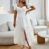 Elegant Cotton Puff Sleeve Embroidery Lace Long DressDressesmainimage0Simplee-Elegant-cotton-puff-sleeve-embroidery-party-dress-women-Summer-split-ruffle-wedding-dresses-White-v
