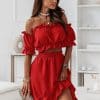 2 Piece Summer Elegant Ruffled Backless DressDressesmainimage0Summer-Elegant-Ruffled-Backless-Dress-Sets-Women-Fashion-Puff-Sleeve-Strapless-Elastic-Two-Pieces-Ladies-Maxi
