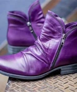 Women’s New Leather Ankle Flat Comfortable BootsBootsmainimage0Women-Boots-New-Leather-Ankle-Boots-Flat-Shoes-Autumn-Winter-Snow-Boots-Platform-Zipper-Punk-Boots