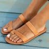 Women’s Solid Color Leather Comfortable Flat Flip Flop SandalsSandalsmainimage12021-Summer-Fashion-Women-s-Solid-Color-Leather-Comfortable-Flat-Flip-Flop-Sandals-Casual-Open-Toe