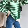 Women’s O Neck Vintage Striped Pullover SweatersTopsmainimage2O-Neck-Vintage-Striped-Sweater-Pullovers-For-Women-Casual-Loose-Long-Sleeves-Jumpers-Autumn-Female-Drop