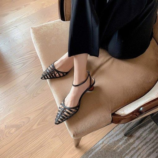 Pointed Toe Fashion Genuine Leather High Heel Pumps SandalsSandalsmainimage2Pointed-Toe-Shoes-Woman-Heels-2022-Fashion-Genuine-Leather-High-Heels-Pumps-2022-Summer-Party-Office