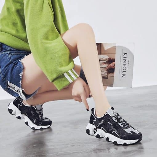 Women’s Female Fashion Mesh Breathable Sexy Sneakers – Miggon