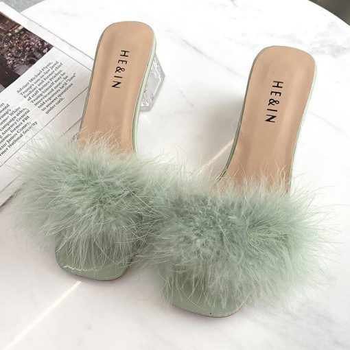 Women’s Summer Sexy Fur SlippersSandalsmainimage2Women-Slippers-Summer-2021-New-Fashion-Stiletto-Sandals-Open-Toe-High-Heel-Zapatillas-Mujer-Casa-Sapatos