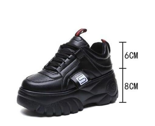 New Fashion Women’s High Platform SneakersFlatsmainimage3New-2021-Fashion-Woman-High-Platform-Sneakers-Spring-Female-Shoes-Black-White-Sneakers-Breathable-Casual-Zapatos