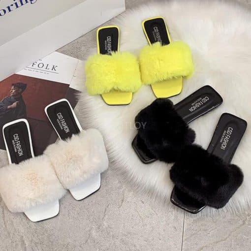 New Trendy Real Fox Fur SlippersSandalsmainimage3New-Arrival-Real-Fox-Fur-Slippers-Women-Fashion-Furry-Sliders-Natural-Fur-Indoor-Slides-Sapatos-Femininos