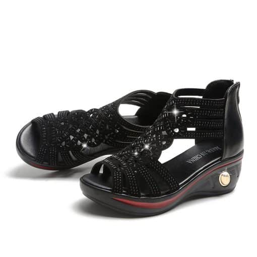 New Fashion Wedge SandalsSandalsmainimage3New-Fashion-Wedge-Sandals-Women-Summer-Shoes-Elegant-Ladies-Rome-Sandals-Brand-Female-Sandalias-Black-Wedge