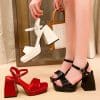 New High Quality Platform Chunky High Heels SandalsSandalsmainimage42022-Brand-New-Great-Quality-Red-Black-Platform-Chunky-High-Heels-Women-Shoes-Fashion-Trendy-Summer
