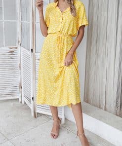 Summer Vintage Solid Yellow DressDressesmainimage4ATUENDO-Summer-Vintage-Solid-Yellow-Dress-for-Women-Bohemian-Sexy-Soft-High-Waist-Dresses-Boho-Wedding-1