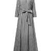 Fashion Women’s Lapel Neck Striped DressDressesmainimage4Fashion-Women-Lapel-Neck-Striped-Dress-ZANZEA-Autumn-Long-Sleeve-Buttons-Maxi-Long-Dress-Elegant-Shirt