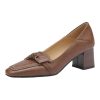 Women’s Mid Heel Square Toe ShoesSandalsmainimage4New-Women-s-Pumps-Mid-Heels-Dress-Shoes-Square-Toe-Boat-Shoes-Bow-Pumps-Sewing-Slip
