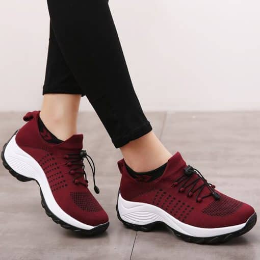 Women’s Outdoor Walking Casual Fashion SneakersFlatsmainimage4Women-Outdoor-Walking-Shoes-Casual-Fashion-Sneakers-Breathable-Platform-Flats-Fitness-Shake-Shoes-Ladies-Comfortable-Trainers