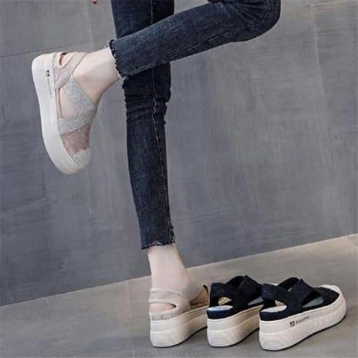 Hollow Fisherman Flat Canvas Breathable Cut Out Shallow Casual SneakersSandalsmainimage5Hollow-Fisherman-Female-Women-Flat-Canvas-Shoe-Spring-Summer-Breathable-Cut-Out-Shallow-Slip-on-Casual