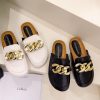 Women’s Summer Retro Half LoafersFlatsmainimage5Summer-Retro-Loafers-Woman-Round-Head-Gold-Chain-Closed-Toe-Casual-2022-Ytmtloy-Indoor-House-Slippers