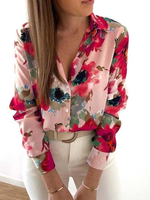 New Floral Blouse Turn-down Collar ShirtsTopsvariantimage02022-New-Floral-Blouse-Women-Turn-down-Collar-Long-Sleeve-Fashion-Plus-Size-Casual-Blouses-Elegant