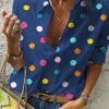 Women’s Turn Down Collar Blouses ShirtsTopsvariantimage02022-New-Polka-Dot-Blouse-Women-Turn-Down-Collar-Long-Sleeve-Shirts-Plus-Size-Clothes-Streetwear