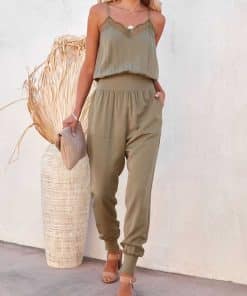 Women’s Summer Casual Loose JumpsuitsSwimwearsvariantimage0Sexy-Rompers-Women-Summer-Casual-Loose-Jumpsuit-Sleeveless-Fashion-Lace-Playsuit-Long-Pencil-Pants-Female-Trousers
