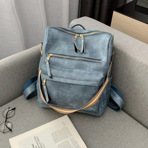 Women’s Leather Travel Backpacks – Miggon