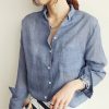 Women’s New Cotten Linen Blouses ShirtsTopsvariantimage1Chemisier-Femme-Womens-Tops-Fashion-2022-Summer-Linen-White-Shirt-Women-Long-Sleeve-Blouse-Korean-Woman