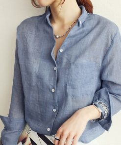 Women’s New Cotten Linen Blouses ShirtsTopsvariantimage1Chemisier-Femme-Womens-Tops-Fashion-2022-Summer-Linen-White-Shirt-Women-Long-Sleeve-Blouse-Korean-Woman